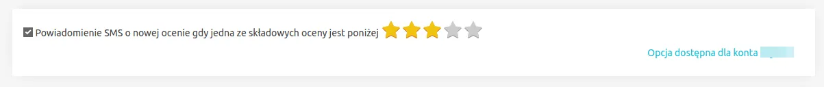 sms o nowej ocenie
